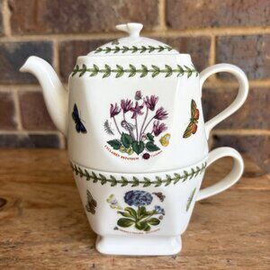 Portmeirion By Susan Williams-Ellis Botanic Garden Teapot And Cup Stackable